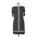 Donna Morgan Casual Dress - Shift: Black Print Dresses - Women's Size 14