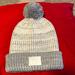 Under Armour Accessories | Nwot Grey & White Pom Pom Winter Hat | Color: Silver/White | Size: Os