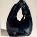 Anthropologie Bags | Anthropology, Mini Faux Fur Hobo Bag | Color: Black | Size: Os