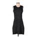 Pure Amici Casual Dress - Shift: Black Jacquard Dresses - Women's Size Small