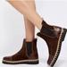 Free People Shoes | New Free People Atlas Chelsea Boots Brown Leather Upper Shoes Size Eu 38, Us 7 | Color: Brown | Size: 7