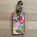 Coach Other | Coach Floral Luggage Tag | Color: Blue/Pink | Size: Os