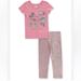 Disney Matching Sets | New Disney Junior Minnie Top And Sparkle Pants Outfit Set 2t | Color: Pink/Silver | Size: 2tg