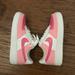 Nike Shoes | Customized Pink Nike Air Force 1 ‘07 | Color: Pink/White | Size: 7