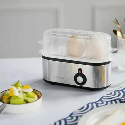 Mini cuiseur à œufs multifonction en acier inoxydable cuiseur vapeur petit-déjeuner robot