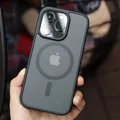 Coque telephone magnétique transparente pour For iPhone Phone Case coque de charge sans fil For