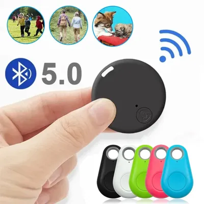 Mini traqueur GPS mobile Bluetooth 5.0 dispositif anti-perte rond animal de compagnie enfants