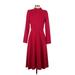 Black Halo Casual Dress - A-Line: Red Solid Dresses - Women's Size 4