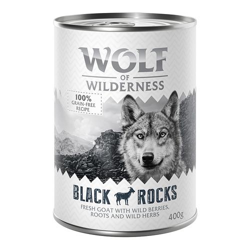 Sparpaket Wolf of Wilderness Adult - Single Protein 24 x 400 g / 800 g 24 x 400 g: Black Rocks -...