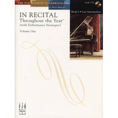 In Recital(R) Throughout The Year, Vol 1 Bk 6: With Performance Strategies