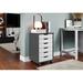 Ebern Designs Kerrell 6 Drawer Storage Chest Solid Wood in Gray/White | 25.75 H x 16.14 W x 15.35 D in | Wayfair 3EDA1BFB98DA4962BC55B0351AE358D5