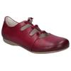 Riemchenballerina JOSEF SEIBEL "Fiona 04", Damen, Gr. 39, lila (beerenfarben), Leder, klassisch, Schuhe, Slipper, Sandale, Komfortschuh mit raffiniertem Gummizug