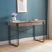 17 Stories Thimothy Desk Wood/Metal in Black | 30 H x 47.25 W x 23.25 D in | Wayfair 51FA84DDDBF24D388C5452AFE29D64C5