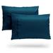 Cosy House Collection 2 Piece Rayon Guest Room Pillowcase Case Pack Rayon from Bamboo/Rayon in Blue | King | Wayfair PC-B-100-K-ROYALBLUE