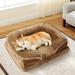 Tucker Murphy Pet™ Dog Bed Polyester/Recycled Materials in Black/Brown | 7 H x 35 W x 25 D in | Wayfair 05A1EAF878A4469CA7243B135AEABFBF