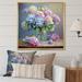 Winston Porter Still Life Vase Hydrangea Bouquet Gentle Pastel I Framed On Canvas Print Canvas, Cotton in Blue/Pink | 24 H x 24 W x 1 D in | Wayfair