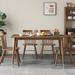 Everly Quinn Ananke Rectangular Dining Set Wood in Brown/Gray | 29.52 H x 29.92 W x 55.11 D in | Wayfair 61595E2FB851435689237BCE556CDE22