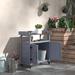 Alsup Potting Bench Wood in Blue/Brown Laurel Foundry Modern Farmhouse® | 37.5 H x 33.75 W x 16 D in | Wayfair 07DD1647A1FD4F09AD4BB1A6E2C761EC