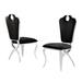 Rosdorf Park Metal Side Chair Dining Chair Upholstered/Velvet/Metal in Gray/Black | 43 H x 22 W x 20 D in | Wayfair