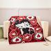 Betty Boop Super Soft Fleece Plush Throw Blanket for Couch Bed Sofa