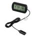 HEMOTON LCD Digital Thermometer Hygrometer Can Alarm Egg Hatching Amphibious Pet Thermometer Electronic Hygrometer Monitor with Sensor