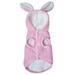 Huanledash Pet Costume Bunny Shape Cosplay Two-leg Pet Dogs Cats Fleece Hooded Sweatshirt Costume for Winter