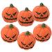 6pcs Halloween Pumpkin Statues Outdoor Aquariums Pumpkin Decoration Micro Landscape Decor