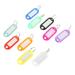 100pcs Key Ring Tags ID Label Tags Luggage Classification Labels Identifying Keychain Tags with Label Window for Home Office Travel Pets Storage Supplies