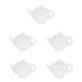 5 PCS Ceramic Tea Bag Saucer Tomato Paste Teabag Tray Kitchen Accessory Kitchen Assoccories Tea Bag Tray Home Accessory