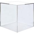 8 Inch Clear Display Box With One Open Side Versatile Square Plexiglass Merchandise Storage Bin Or Product Riser No Assembly By