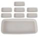 8Pcs Rectangular Flower Pot Saucer Plant Tray for Pots Floor Planter Tray Outdoor Indoor Planter Tray