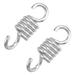 4 PCS Hammock Chair Hanging Porch Swing Spring Heavy Duty Stainless Steel Hammock Swing Dual Swivel Hooks (6.7mm)