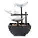 Tabletop Fountain 5V Water Fountain Ornament Rock Garden Flowing Water Decoration with USB Port for Home Office Bedroom Desktop Fountain Ornament