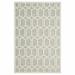 8 X 10 Gray And Ivory Geometric Stain Resistant Indoor Outdoor Area Rug