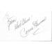 Connie Haines Signed 3x5 Index Card