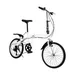 Oukaning 20 Foldable City Bike Folding Bike Bicycle for Adult Height Adjustable Folding Bike 6 Speed Gears White