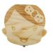 Lanugo Souvenir Container 1Pc Lovely Log Baby Teeth Souvenir Box Wooden Box for Baby Teeth Lanugo (Khaki)