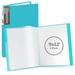 Dunwell Art Portfolio Binder 9x12 - Presentation Folder 9 x 12 (Aqua) 24-Pocket Binder with Clear Plastic Sleeves Displays 48 Pages 12x9 or A4 Artwork Kids Art Projects Flexible Cover Acid Free