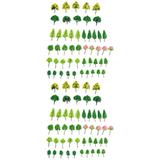 110 Pcs Small Tree Model Models DIY Scenery Landscape Trees Mixed Model Trees Fake Mini Trees