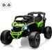 12V Kids Electric Car Licensed Can-Am Electric Off-Road UTV Car Child Car Large Seat Kids Car Double Seat Child Car Child Riding toys Kids Truck Remote Control Boys and Girls Car Green