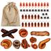 5 Sets of Fake Poops Lizard Flies Cockroaches Kit Halloween Prank Props Home Decor Tricky Props