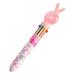 Pompotops 10 Color-in-one Ballpoint Pen Sequins Rabbit Gel Pen Students Learn To Press 10 Color Office Stationery Multi-color Ballpoint Pen 5ml