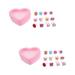 2 Sets of Kids Rings Decorative Little Girls Jewelry Rings Girl Pretend Play Finger Rings Props