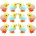 12 Pcs Chicken Wind-up Toy Kids Toys Chick Toy Kids Playset Kid Easter Gifts Hopping Windup Toy Chicken Toys Baby