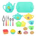 Goilinor Pretend Tea Cup Set 1 Set of Kid Pretend Toys Simulation Tea Pot Tea Cup Pretend Tea Pot Set