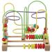 Bead Maze Wooden Baby Toddler Toys Digital Fruit Bead Toy Large Baby Educational Enlightenment Wooden Bead Toy Activity Learning Game Preschool Educational Toy Gift For Babies Kids Boys Girls