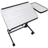 xrboomlife Acrobat Professional Overbed/Laptop Table Tilting Height Adjustable with Casters. Split Top for Maximum Vesatility. Folds for Easy .***Choose Cherry OR White Birch*** (Cherry