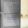 Magnetic Dry Erase Calendar Board for Fridge Acrylic Monthly and Memo Calendar for Fridge Clear Set of 1 Dry Erase Board Calendar Reusable Planner 16 x12 (Clear: Month + Memo) Without Marker Pens