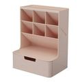 ckepdyeh 6 +1 Drawer Desktop Storage Box Pencil Makeup Storage Box School Office Supplies Stationery Pink