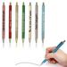 Mrigtriles 7PCS Funny Pens Ballpoint Pen Set Christmas Weekday Glitter Pen Set Glitter Pen For Daily Writing Black 1.0 Mm 15ml
